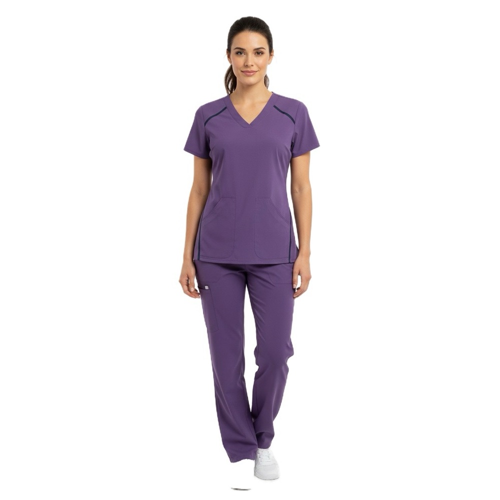 Greys Anatomy Purple Scrub Top size Small